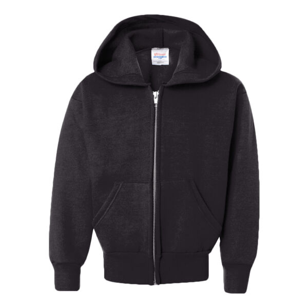 EcoSmart® Youth Full-Zip Hooded Sweatshirt Thumbnail