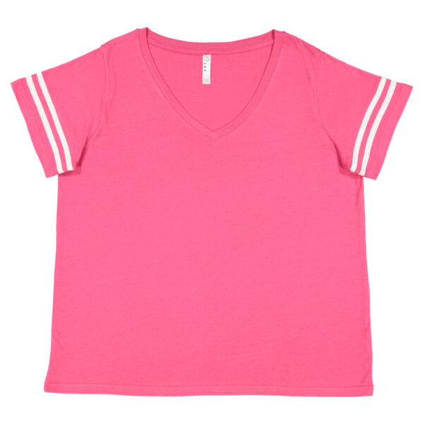 Women's Curvy Collection Vintage Football T-Shirt Thumbnail