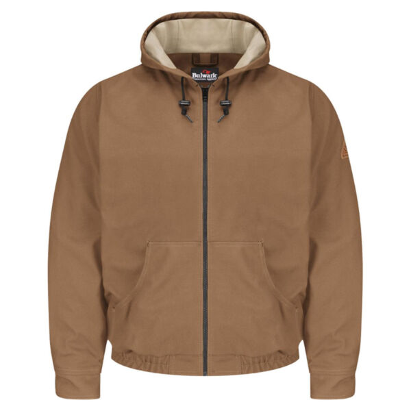 Brown Duck Hooded Jacket - EXCEL FR® ComforTouch® - Tall Sizes Thumbnail