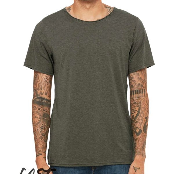 Fast Fashion Unisex Triblend Raw Neck Tee Thumbnail