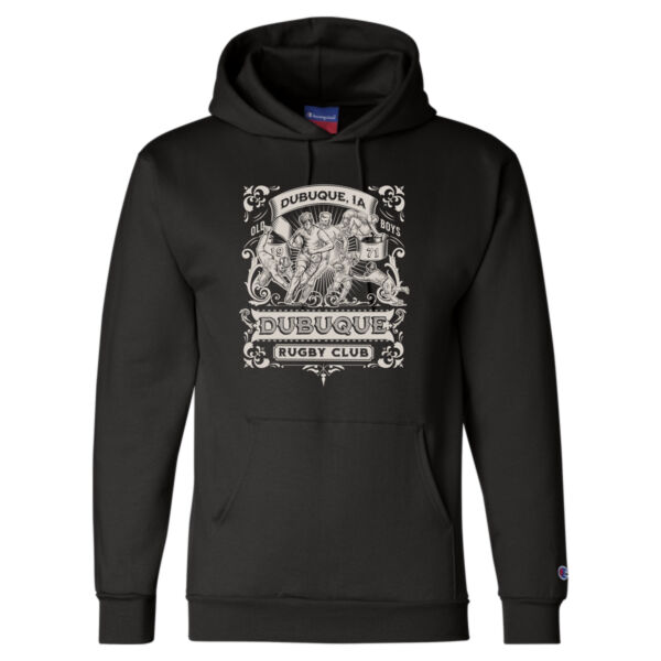 Dubuque Rugby Club Throwback Champion Hoodie Thumbnail