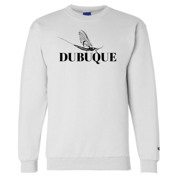 Dubuque Fish Fly Throwback Champion Crewneck Sweatshirt Thumbnail
