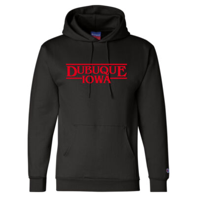 Stranger Dubuque Things Retro Champion Hoodie Thumbnail