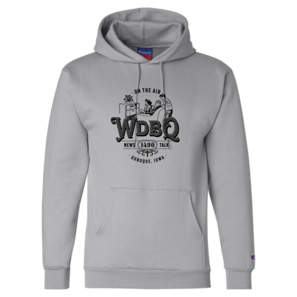1490 WDBQ News Talk Radio Throwback Champion Hoodie Thumbnail