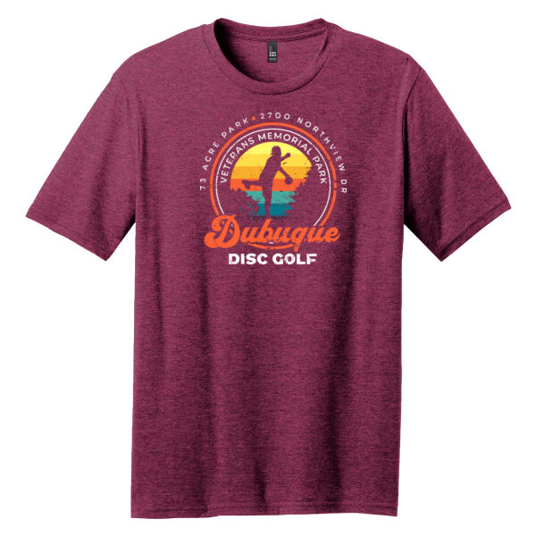 Dubuque Disc Golf Veterans Memorial Park Throwback T-Shirt Thumbnail