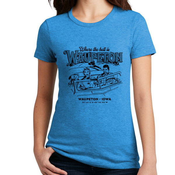 "Where The Hell Is Waupeton" Women's Throwback T-Shirt Thumbnail