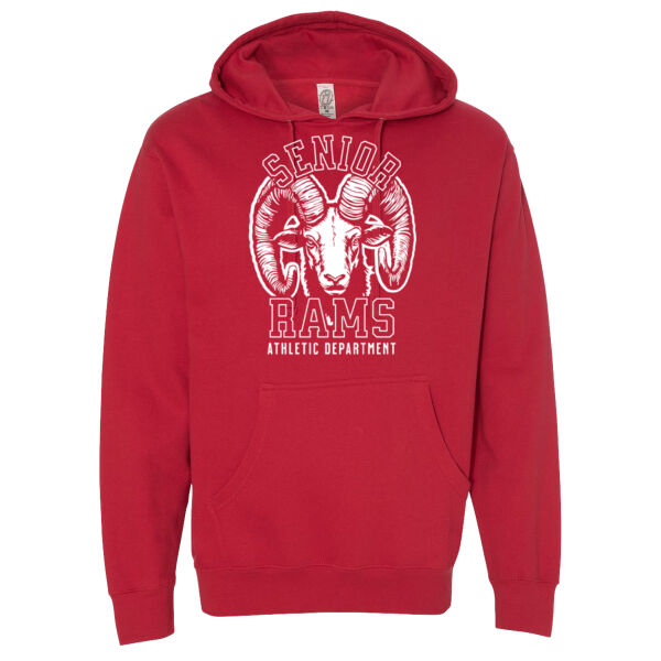 Senior High Dubuque Rams Sports Throwback Hoodie Thumbnail