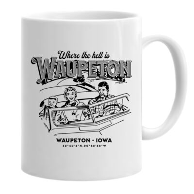 Where the hell is Waupeton? 11oz. Ceramic Mug Thumbnail