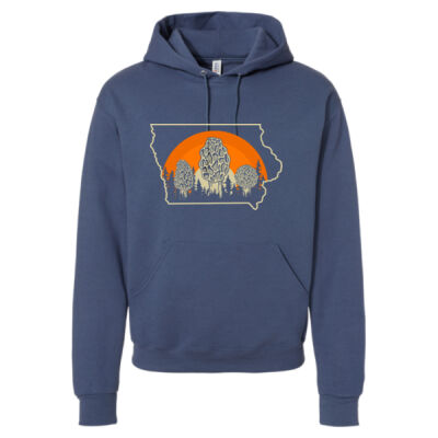 Iowa Morel Hunter Retro Hoodie Thumbnail