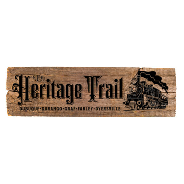 Heritage Trail Engraved Vintage Sign Thumbnail