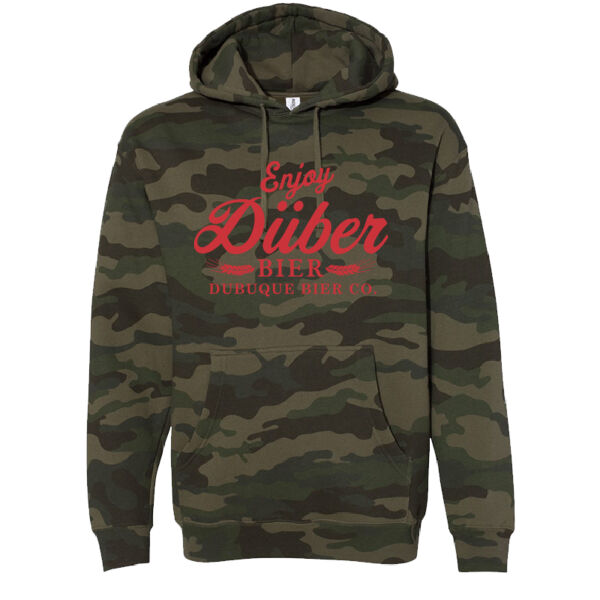 Enjoy Duber Bier Throwback Hooded Sweatshirt Thumbnail