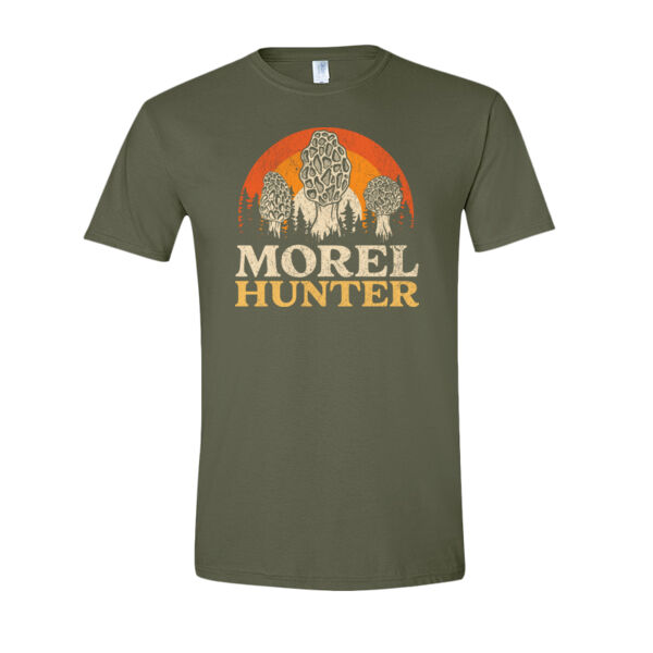 Morel Hunter Retro T-Shirt  Thumbnail