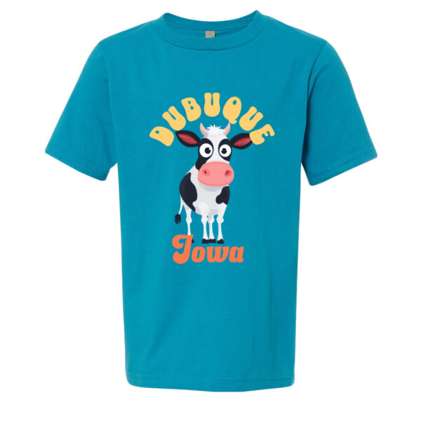 Dubuque, Iowa Cow Life Youth Comfort Tee Thumbnail