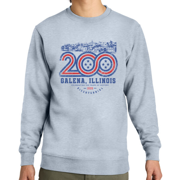Galena, Illinois, 200 Year Bicentennial Celebration Fleece Crew Thumbnail