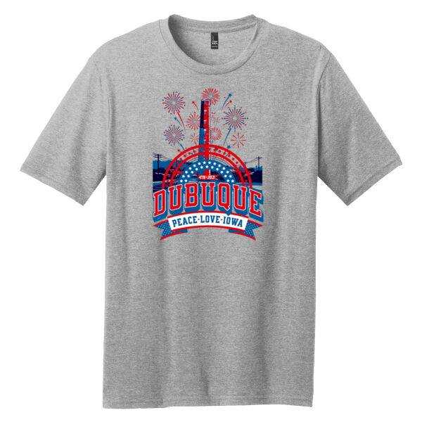Dubuque, Peace, Love, Iowa T-Shirt Thumbnail