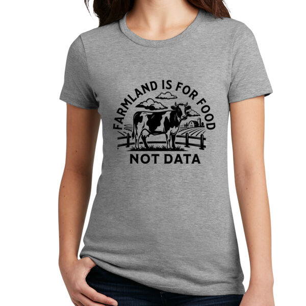 Farmland is for FOOD Not Data Women's T-Shirt Thumbnail