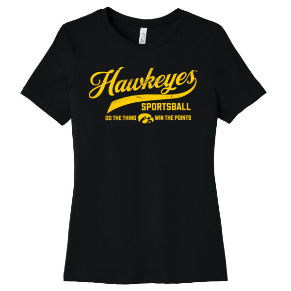 Iowa Hawkeyes Sportsball Women's Relaxed Tee Thumbnail