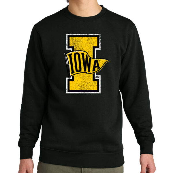 Iowa Hawkeyes Retro Flag Fleece Crew Thumbnail