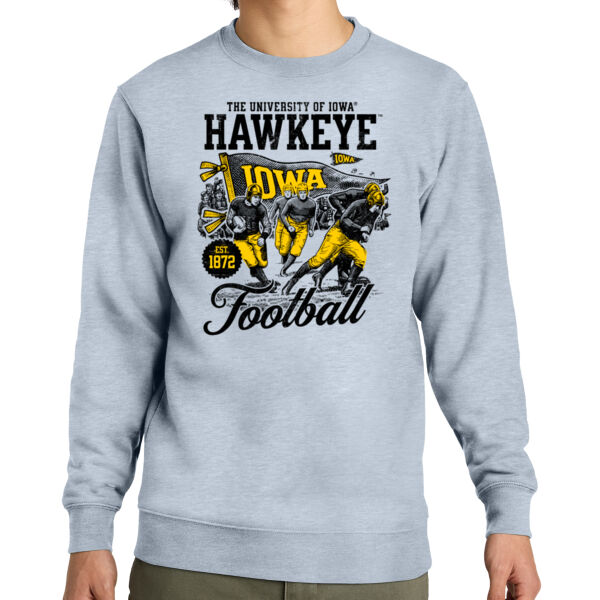 University of Iowa Hawkeye Football Throwback Crewneck Thumbnail