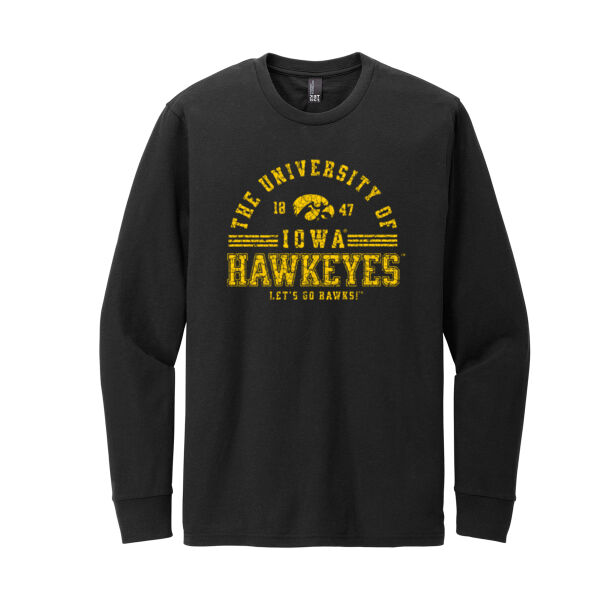 Iowa Hawkeyes - Let's Go Hawks Long Sleeve T-Shirt Thumbnail