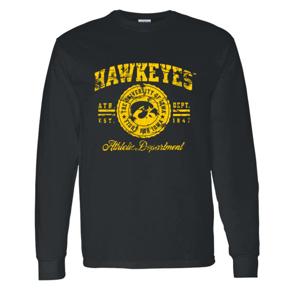 Iowa Hawkeyes Athletic Dept. Heavy Cotton Long Sleeve T Shirt C.C. Thumbnail