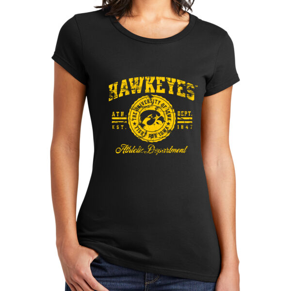 Iowa Hawkeyes Women's Fitted Tee C.C. Thumbnail